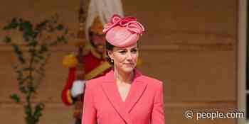 Kate Middleton Steps Out in Bright Coral for Her First Buckingham Palace Garden Party of the Season - PEOPLE