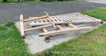 Netflix After Life bench destroyed by 'absolutely despicable' vandals - Grimsby Live