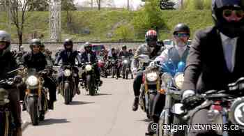 Distinguished Gentleman's Ride in Calgary draws crowd of well-dressed motorcyclists | CTV News - CTV News Calgary