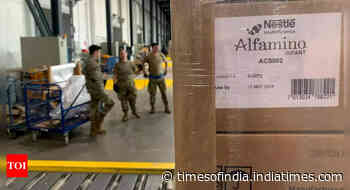 First baby formula shipment arrives in US from Europe - Times of India