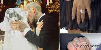 See Kourtney Kardashian and Travis Barker's Dazzling Lorraine Schwartz Wedding Rings - PEOPLE
