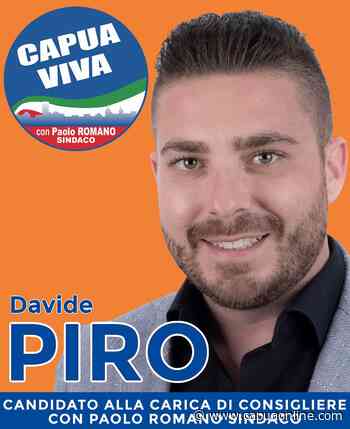 Capua. Amministrative 2022. Davide Piro: "Questa è la ricetta giusta per favorire la nascita di una nuova generazione politica a Capua" - Capuaonline.com