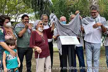 Brazilians celebrate as city of Recife unveils 'Palestine Square' - Middle East Monitor