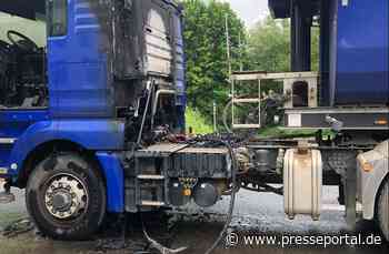 POL-ME: Technischer Defekt löste Brand einer Sattelzugmaschine aus - Haan - 2205114 - Presseportal.de