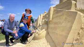 Rees: Künstler retten Sandskulptur nach Vandalismus-Vorfall - NRZ News