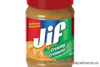 Some Jif peanut butter products recalled due to potential salmonella contamination - Creston Valley Advance