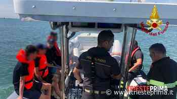 Gommone rischia di affondare nelle acque di Grado: salvati quattro giovani - TriestePrima