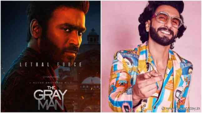 Dhanush’s Hollywood debut The Gray Man first look poster has Ranveer Singh excited, trailer to be out today - India Today