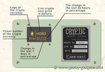 CrypTic handmade crypto ticker hits Kickstarter - Geeky Gadgets