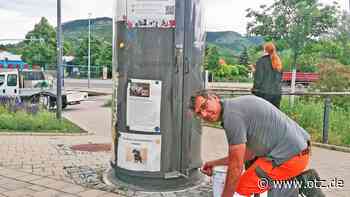 Litfaßsäule in Winzerla wieder funktionsfähig