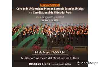 Ministerio de Cultura anuncia gran concierto gratuito del Coro Nacional de Niños - Agencia Andina