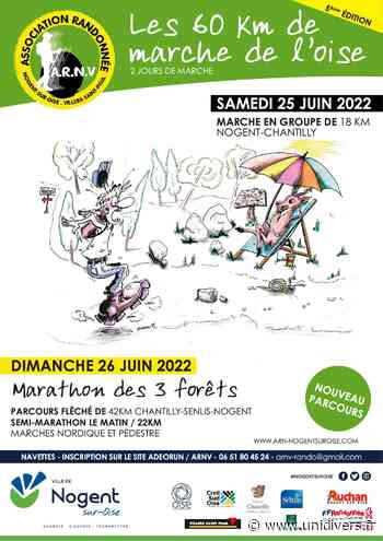 Les 60 km de marche de l’Oise Nogent-sur-Oise samedi 25 juin 2022 - Unidivers