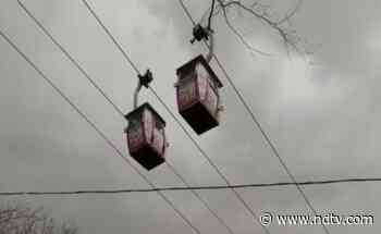 Watch: Cable Cars Sway In Heavy Wind, 30 Devotees Stuck For Half An Hour - NDTV