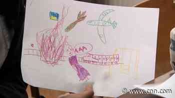 Children's bleak drawings show extent of trauma on Ukrainian civilians