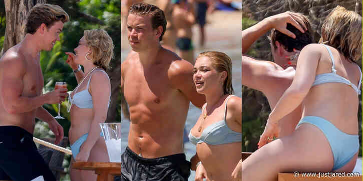 Florence Pugh & Will Poulter Spend Time Together at the Beach, Play Around in Ocean in New Photos!