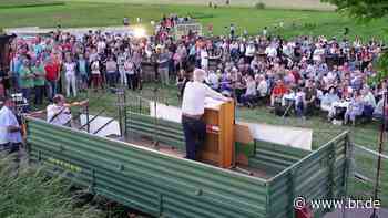 Bürgerinitiative protestiert gegen neue Bahntrasse Augsburg-Ulm - br.de