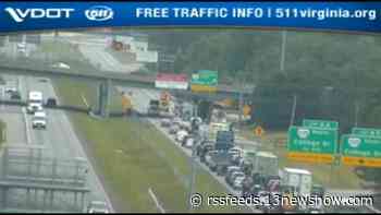 Traffic moving on I-664 after Monitor-Merrimac Bridge-Tunnel shutdown