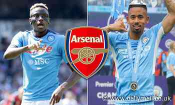 Arsenal 'keen to sign Napoli striker Victor Osimhen as well as Manchester City's Gabriel Jesus'
