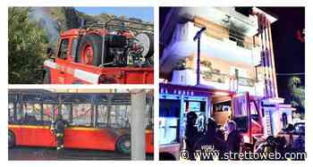 Messina: giornata di intenso lavoro per i Vigili del Fuoco | FOTO e DETTAGLI - StrettoWeb