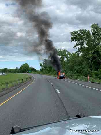 TRAFFIC ALERT: Route 9 South CLOSED due to car fire - Eyewitness News 3