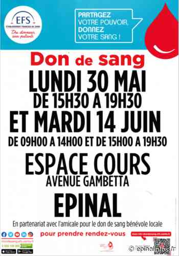 Don du sang- l'ESF très inquiet avant la période estivale - Epinal infos - Epinal Infos