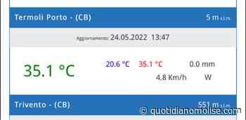Caldo record in basso Molise, Termoli sfonda quota 35 gradi. "E non è finita" - quotidianomolise.com - Il Quotidiano del Molse