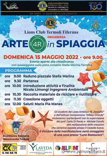 Arte in spiaggia a Termoli con materiale riciclato - Primonumero