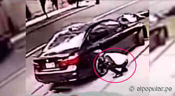 San Isidro: fiscalizador habría intentado robar los emblemas de un vehículo [VIDEO] - ElPopular.pe
