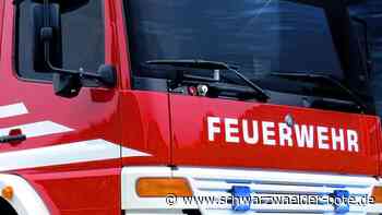 Einsatz in Hochmössingen - Feuerwehr löscht brennenden Mülleimer - Schwarzwälder Bote