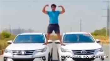Noida boy recreates Ajay Devgn's famous Bollywood stunt, police arrests him after video goes viral - India TV News