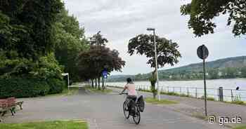 Radweg in Bad Godesberg: Was hat es mit den weißen Streifen am Rheinufer auf sich? - General-Anzeiger Bonn