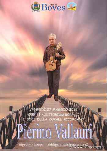 Boves, all'auditorium Borelli si ricorda il poeta e musicista Pierino Vallauri - TargatoCn.it