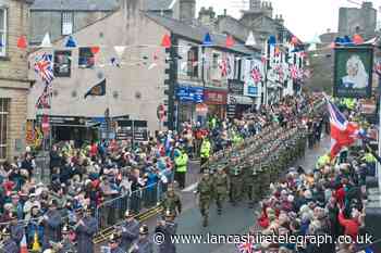 Duke of Lancaster's Regiment marching through Ormskirk today