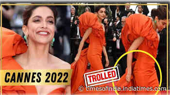 Cannes 2022: Deepika Padukone trolled for wearing an uncomfortable outfit at the red carpet
