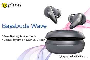 Ptron Bassbuds Wave With 40 Hours of Playtime, USB Type-C Fast Charging Launched In India: Details