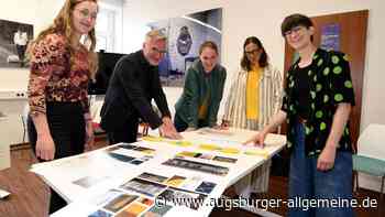 Lisa Frühbeis gestaltet blinde Fenster des Gögginger Hallenbads