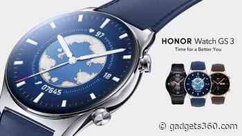Honor Watch GS 3 With Bluetooth v5 Listed on Amazon India, Launch Expected Soon