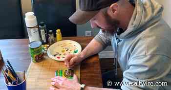 The crunchiest Hawkins cheezies around: Corner Brook man fins a passion for painting and hiding rocks for others to find - Saltwire