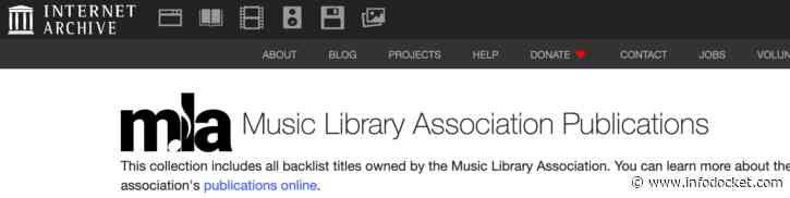 New From The Internet Archive: A Digital Collection of Backlist Titles From the Music Library Association