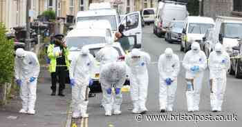 Brislington 'murder' scene: Forensics seen combing street after man dies