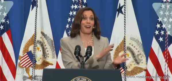 Kamala Harris Lets Out Trademark Cackle After Supremely Awkward 'Let's Applaud!' Moment Mars Speech