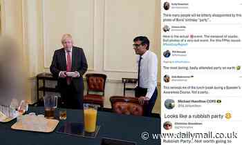 Social media users mock Boris Johnson's 'damp squib' rule-breaking No 10 birthday party - Daily Mail