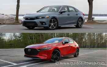 Honda Civic et Mazda3 2022 : bataille au sommet