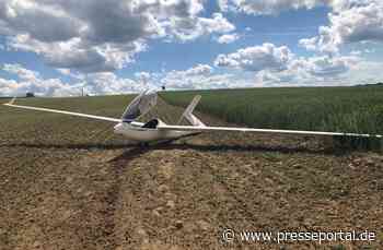 POL-PDKL: Notlandung eines Segelfliegers