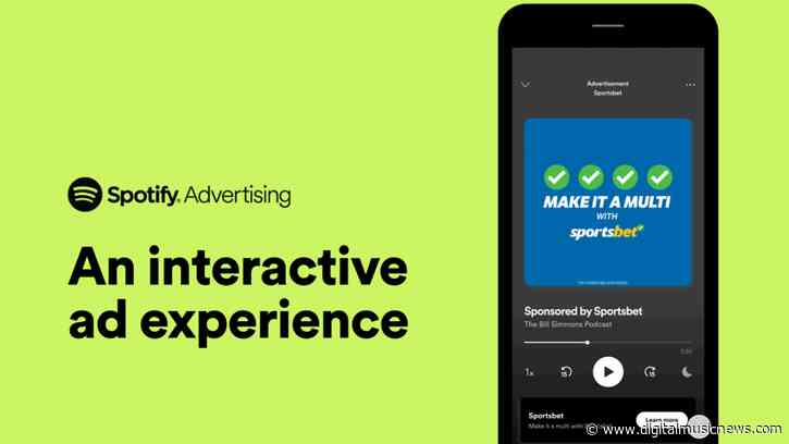 Spotify Expands Audio ‘Call to Action’ Advertising Cards in the App
