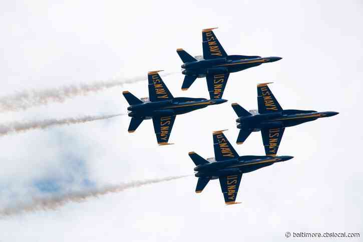 Blue Angels Squadron Soars Over Annapolis In Dazzling Flight Demonstration