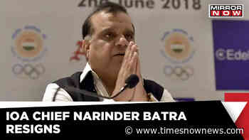 Exclusive: Narinder Batra Resigns As President Of Indian Olympics Association | Latest English News - Times Now