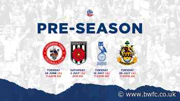Pre-Season: Part I - News - Bolton Wanderers