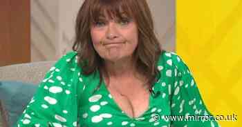Lorraine Kelly distracts viewers from their breakfast in plunging silk dress - The Mirror