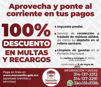 Durante este mes Ayuntamiento de Manzanillo descontará todos los recargos de impuestos - Noticias Va de Nuez